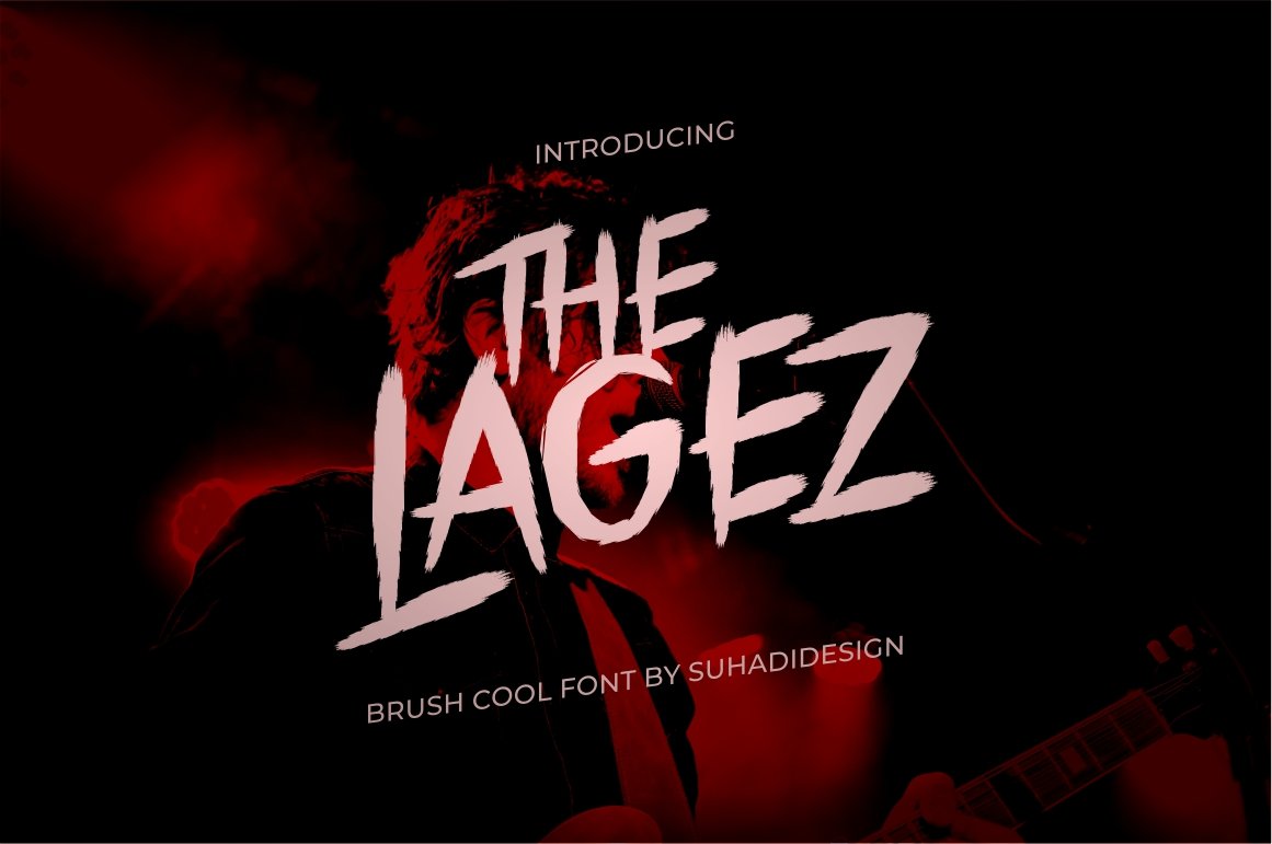 The Lagez brush cool Font cover image.