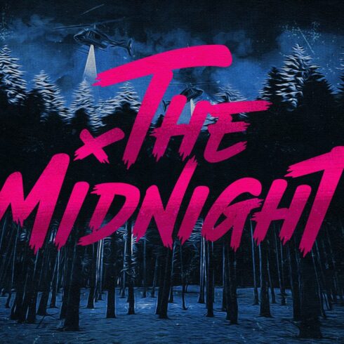 The Midnight- Font + Illustrations cover image.