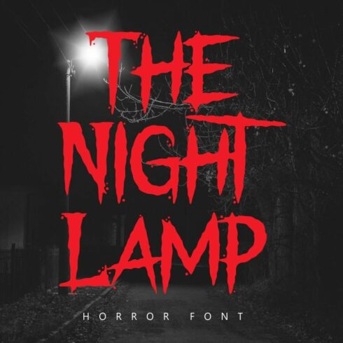 The Night Lamp - Halloween Font cover image.