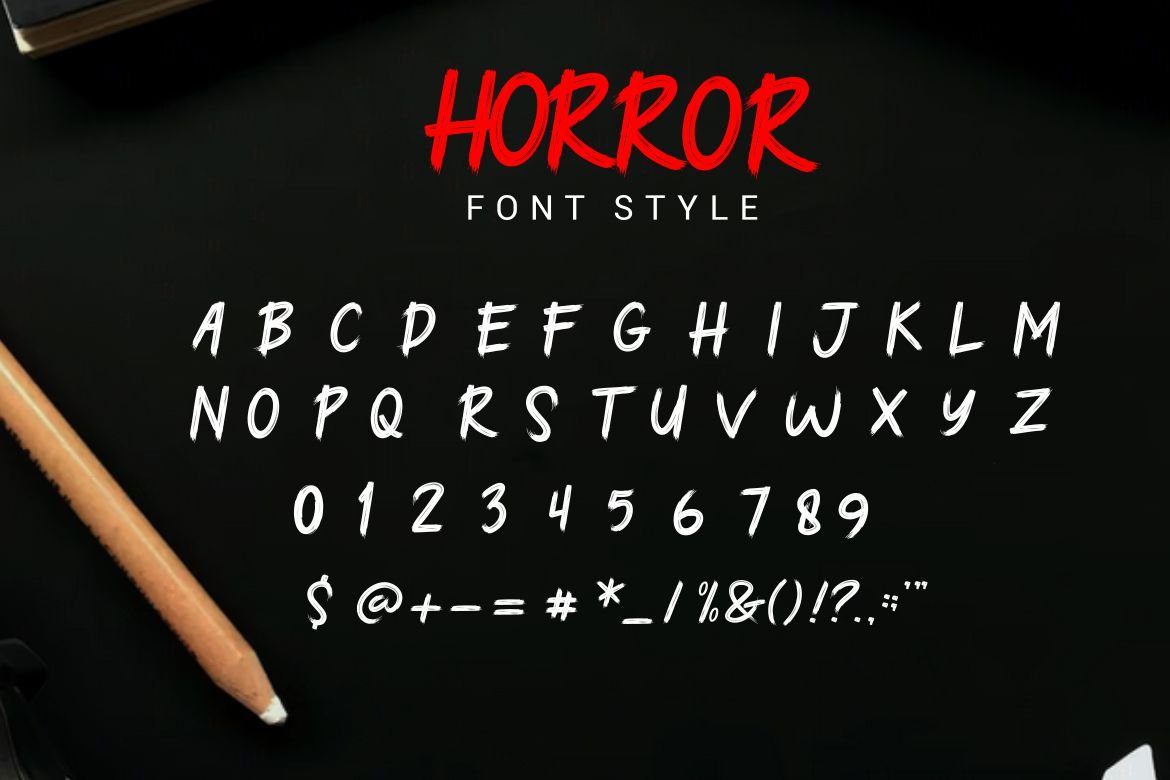 the phochong horror and scary font prev 4 78