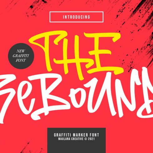 The Rebound Graffiti Marker Font cover image.