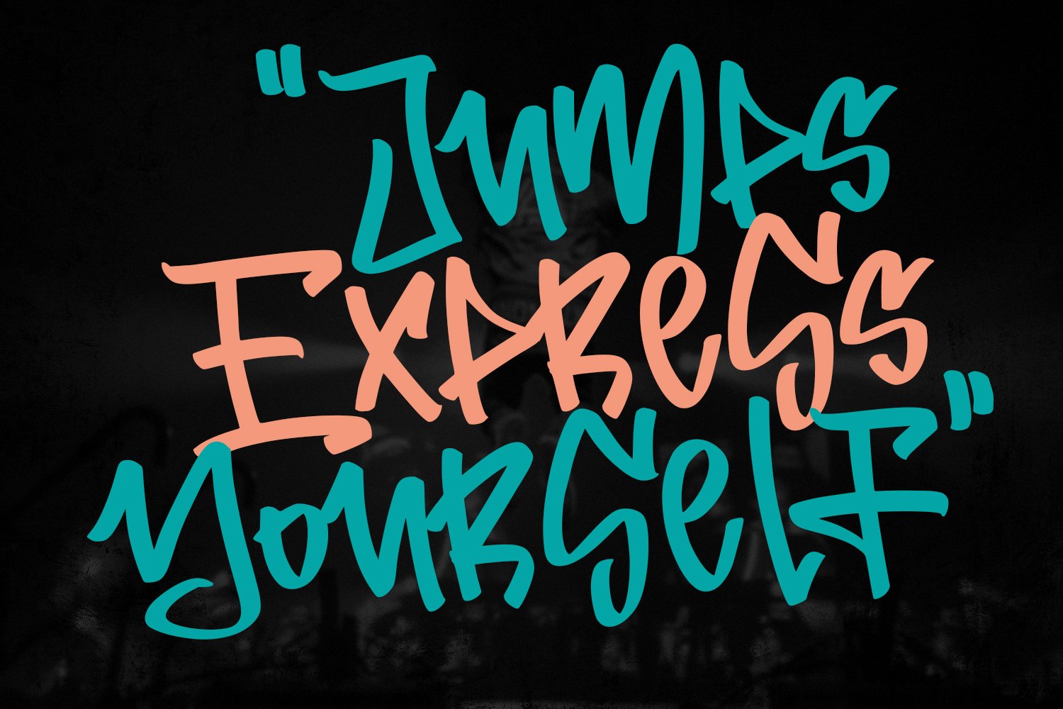 The Rebound Graffiti Marker Font preview image.