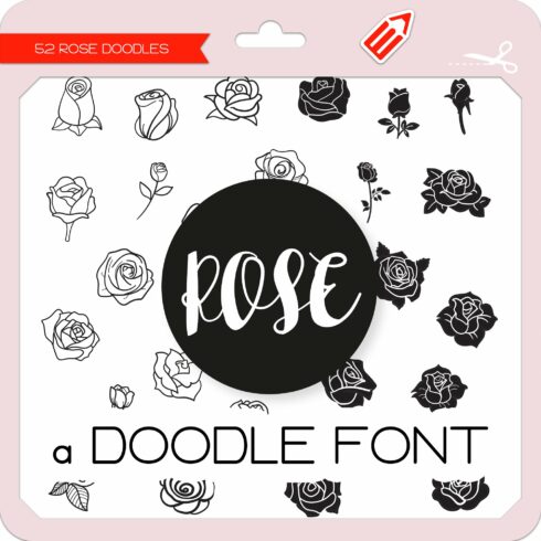 Rose Doodles - Dingbats Font cover image.