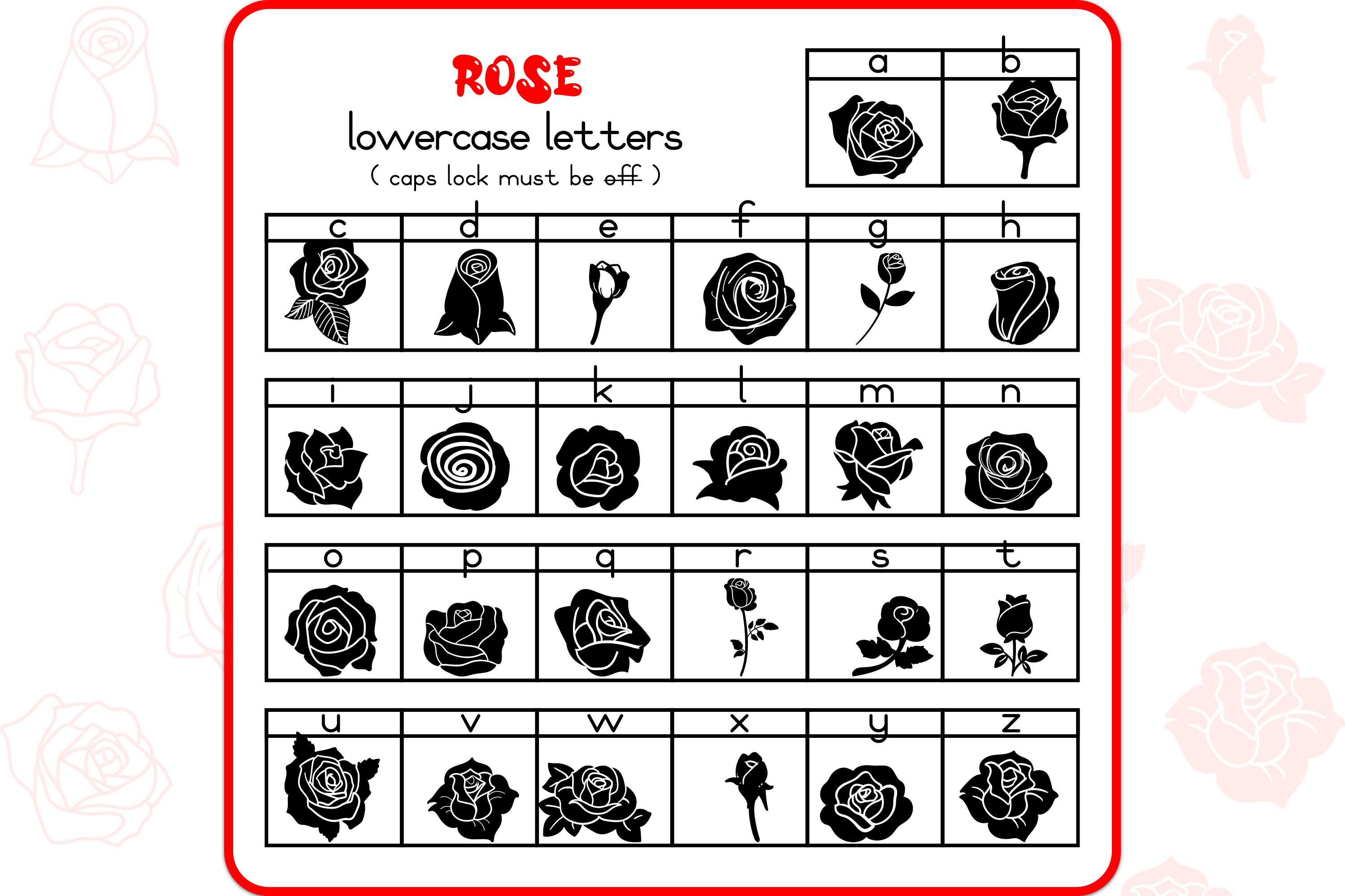 the rose fonts 11083650 3 423