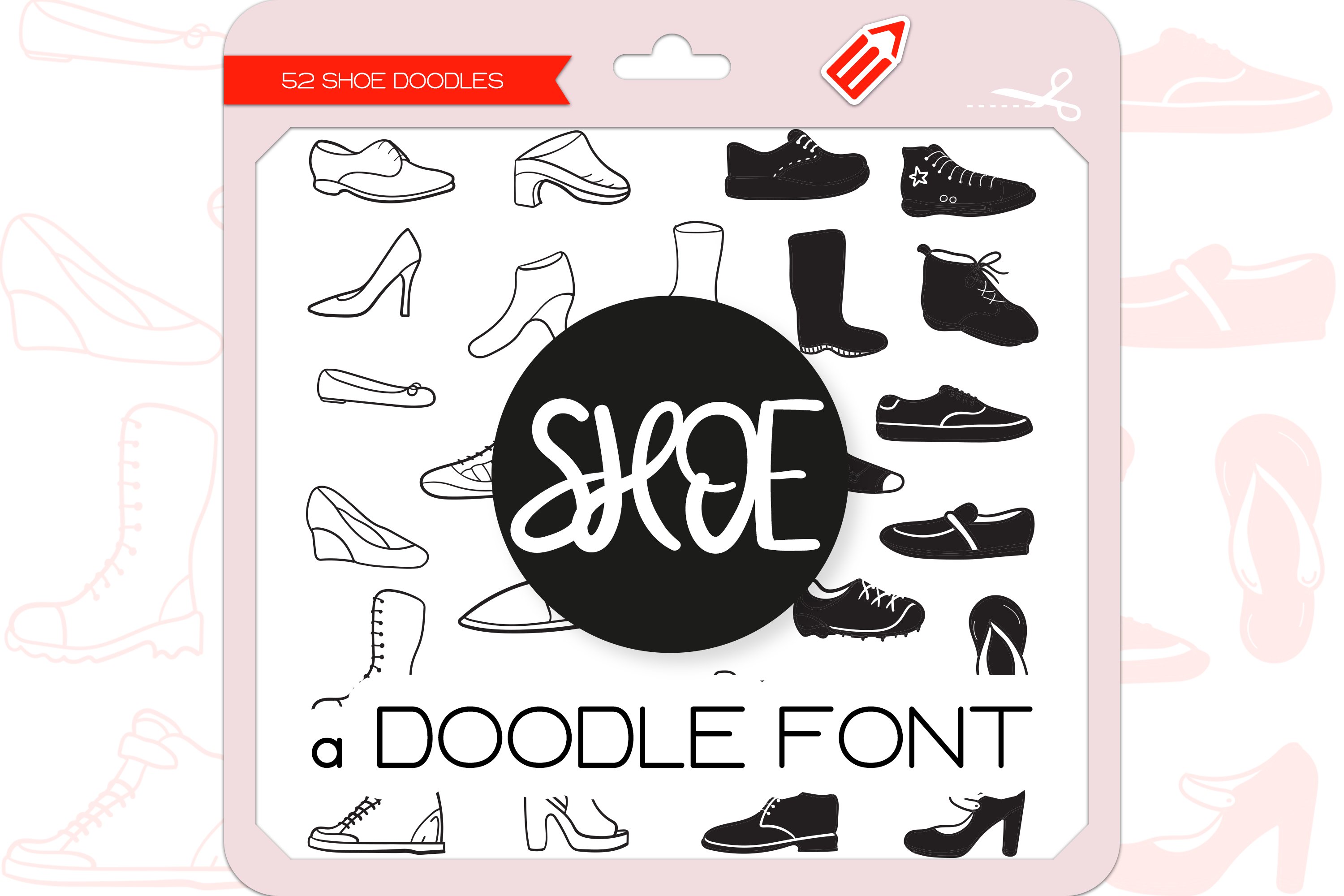 Shoe Doodles - Dingbats Font cover image.