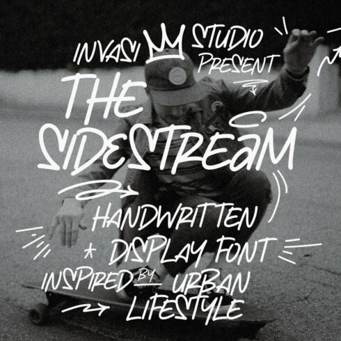 The Sidestream - Graffiti Font cover image.