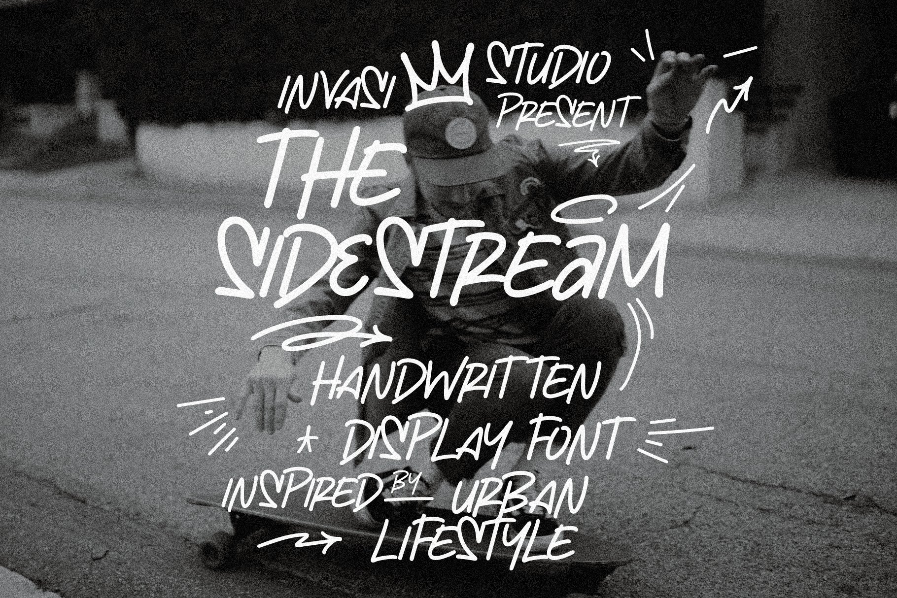 The Sidestream - Graffiti Font cover image.