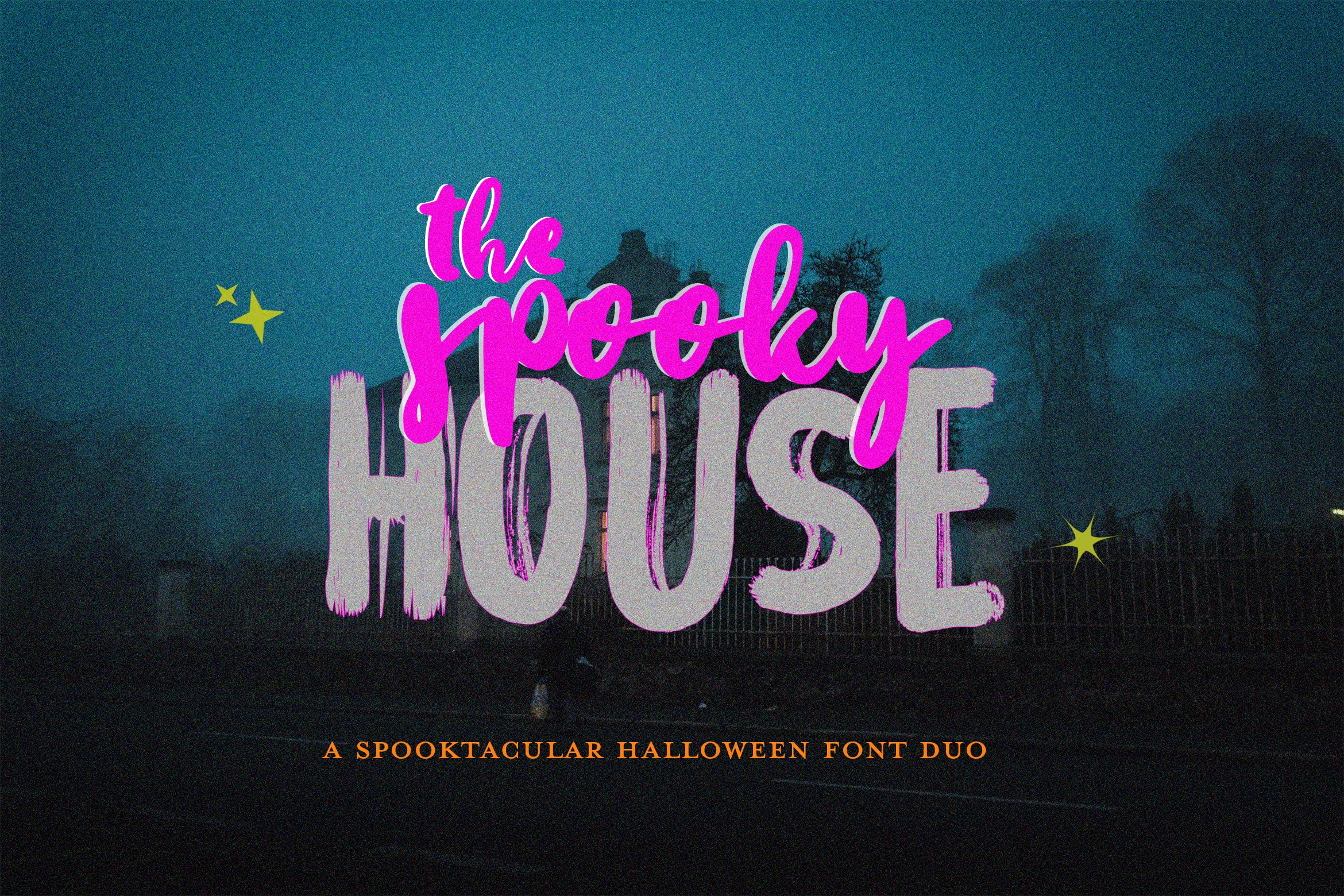 The Spooky House Font Duo cover image.