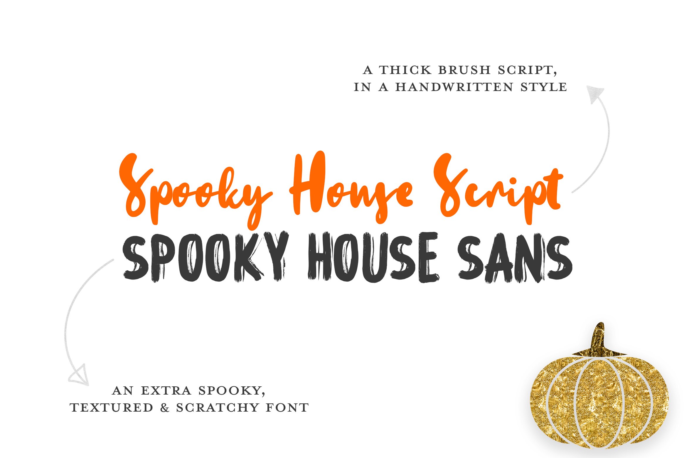 The Spooky House Font Duo preview image.