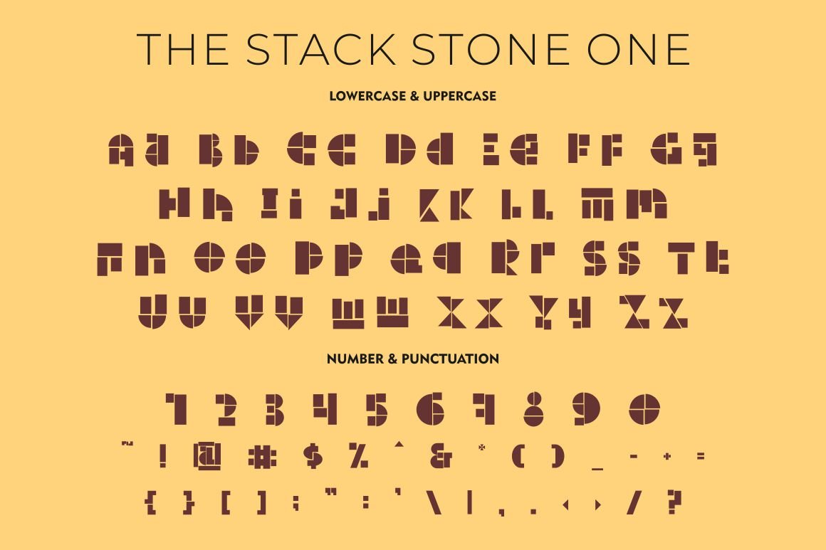 the stack stone display font 281129 309