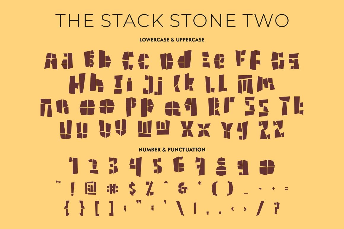 the stack stone display font 281229 581