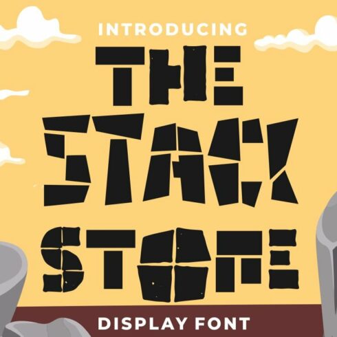 The Stack Stone - Display Font cover image.