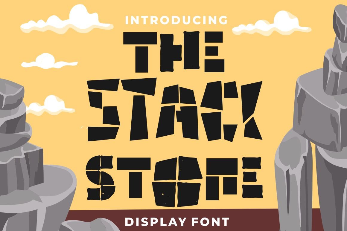 The Stack Stone - Display Font cover image.