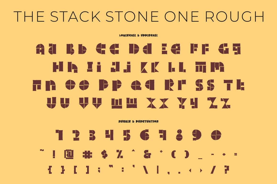 the stack stone display font 281329 443