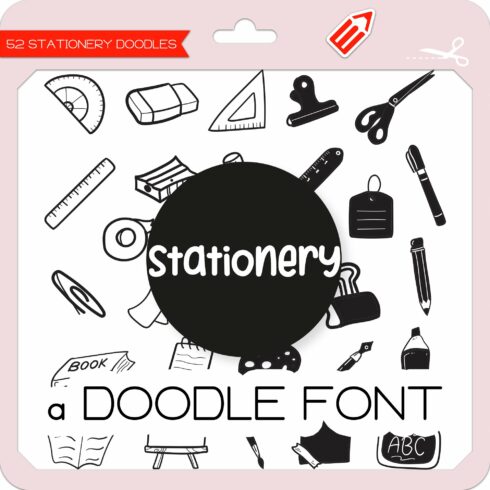 Stationery Doodles - Dingbats Font cover image.