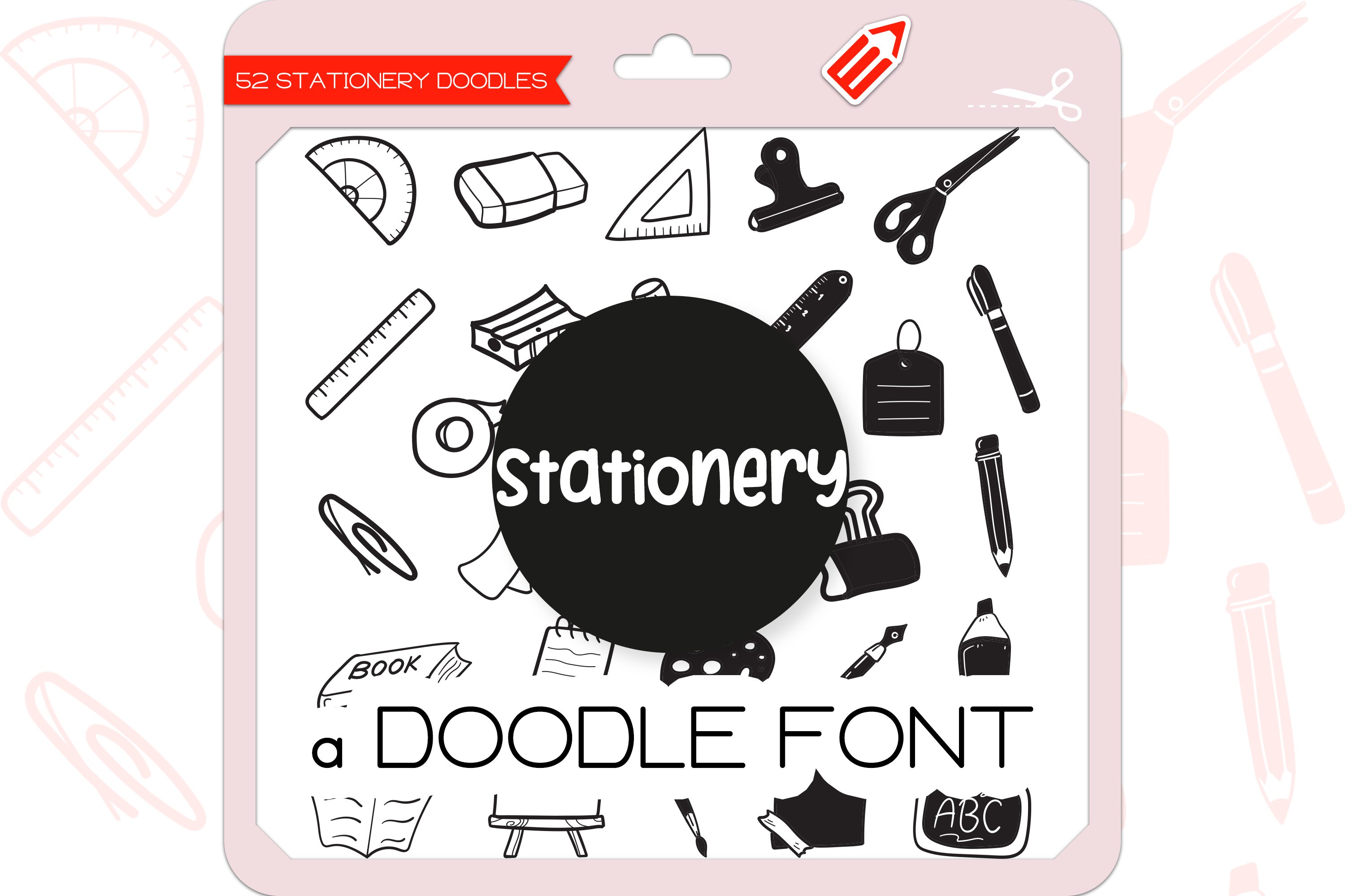 Stationery Doodles - Dingbats Font cover image.