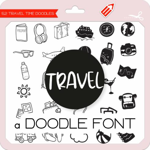 Travel Doodles - Dingbats Font cover image.