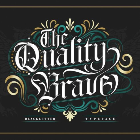 The Quality Brave Typeface cover image.