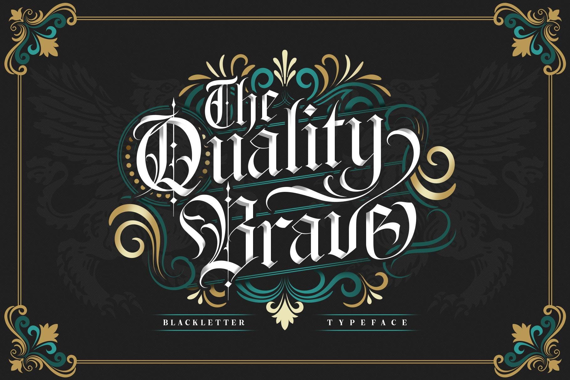 The Quality Brave Typeface cover image.