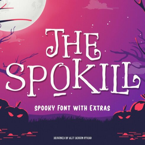 The Spokill Halloween Typeface cover image.