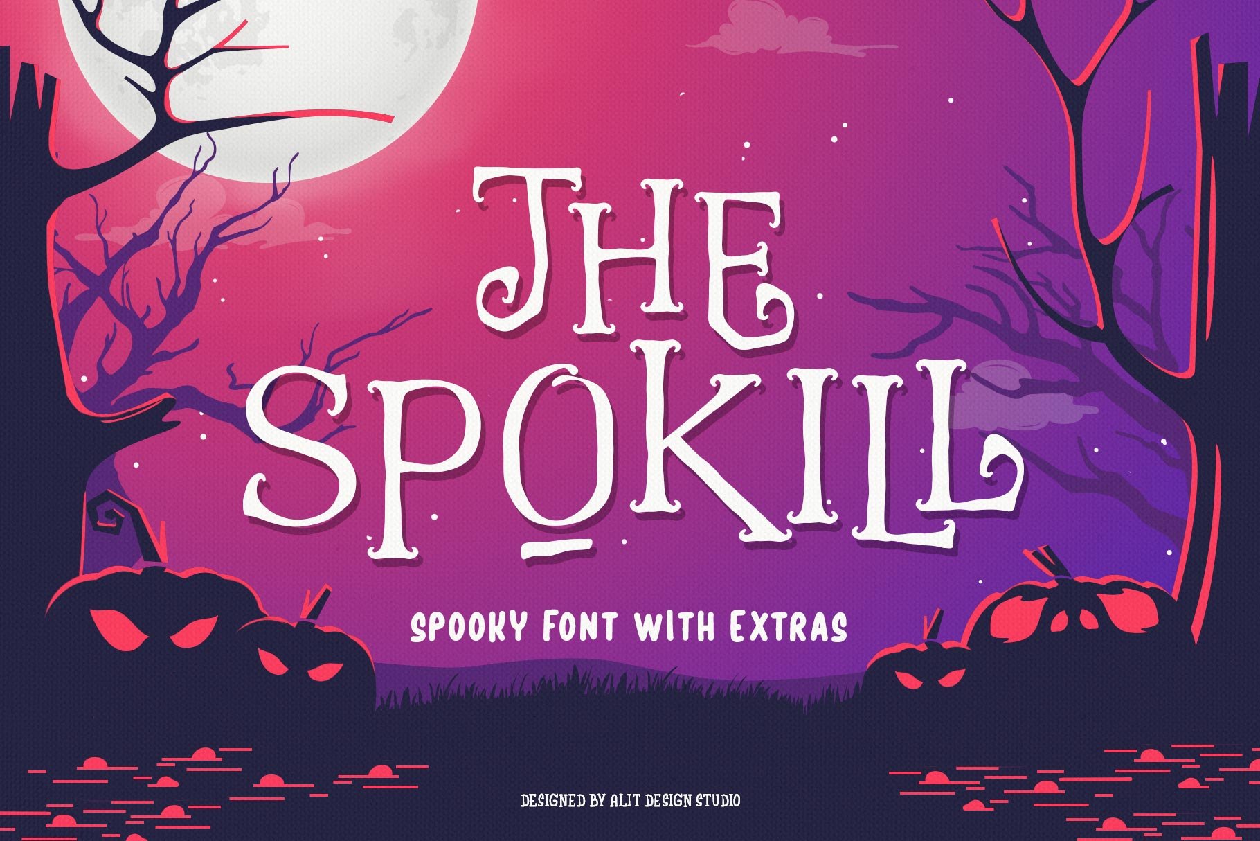 The Spokill Halloween Typeface cover image.