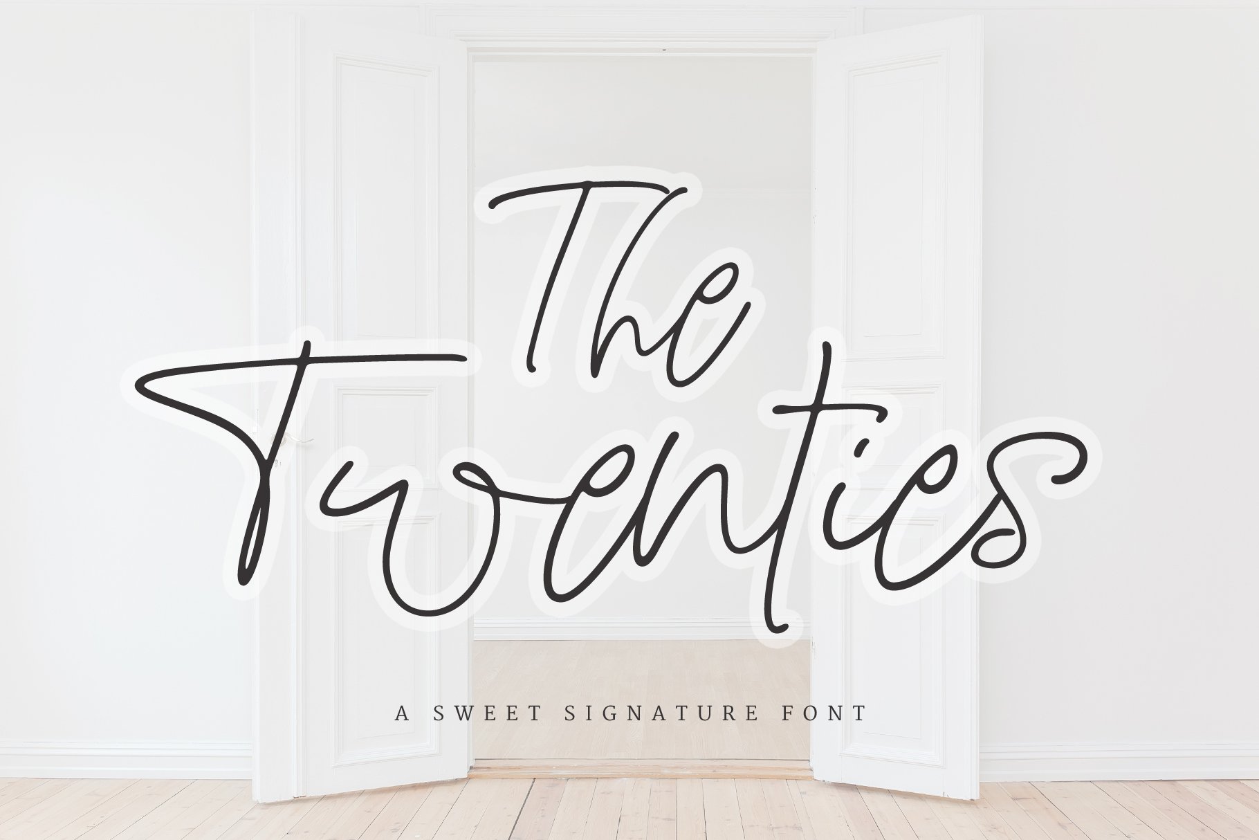 The Twenties |A Sweet Signature Font cover image.