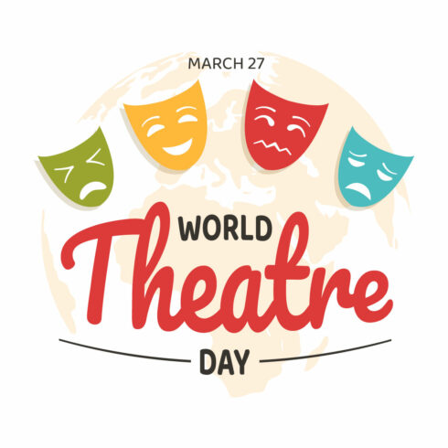 14 World Theatre Day Illustration cover image.