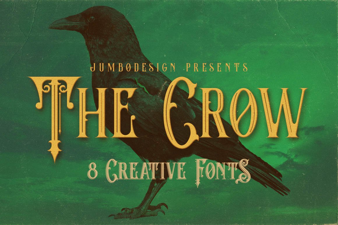 The Crow - Vintage Style Font cover image.