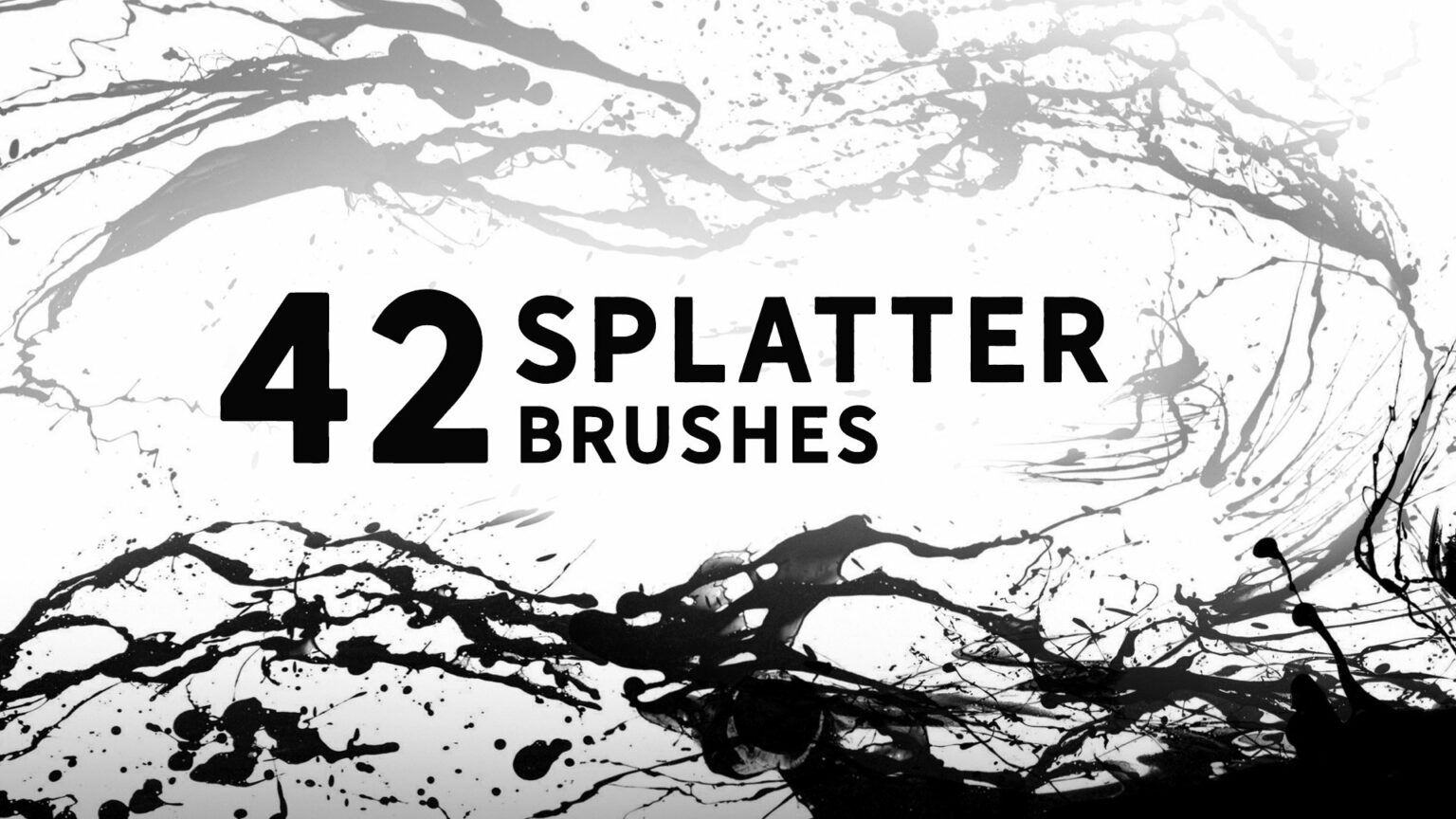 42 Splatter brushes – MasterBundles