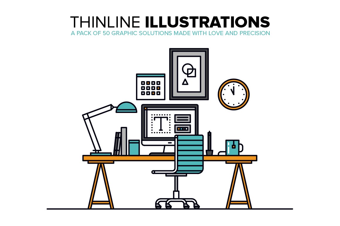 Thinline Illustrations Collection cover image.