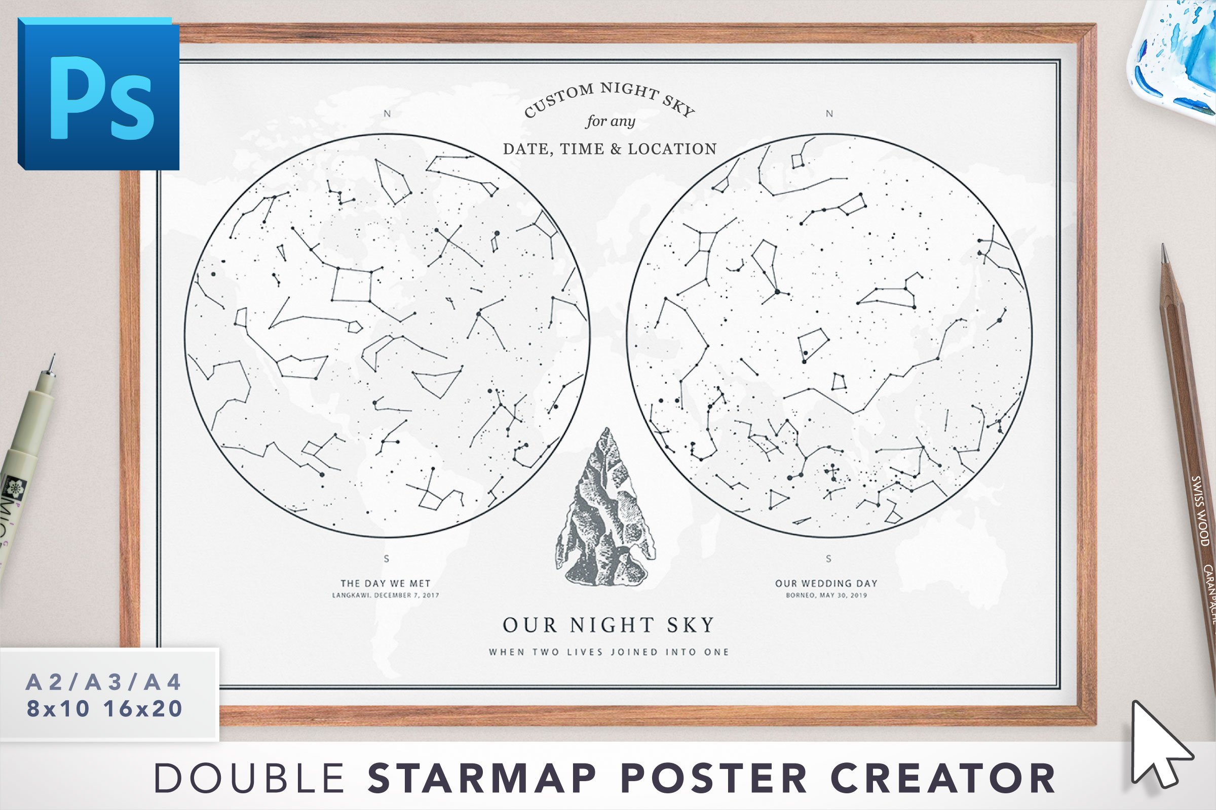 Starmap Poster Creator (Double Map)cover image.