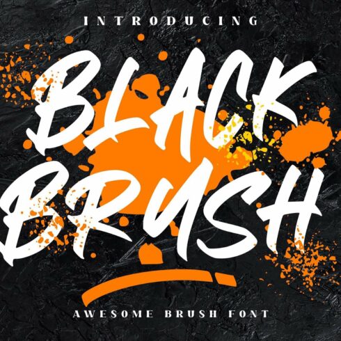 Black Brush Font LS cover image.