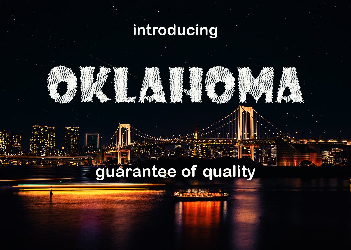 Oklahoma Font cover image.