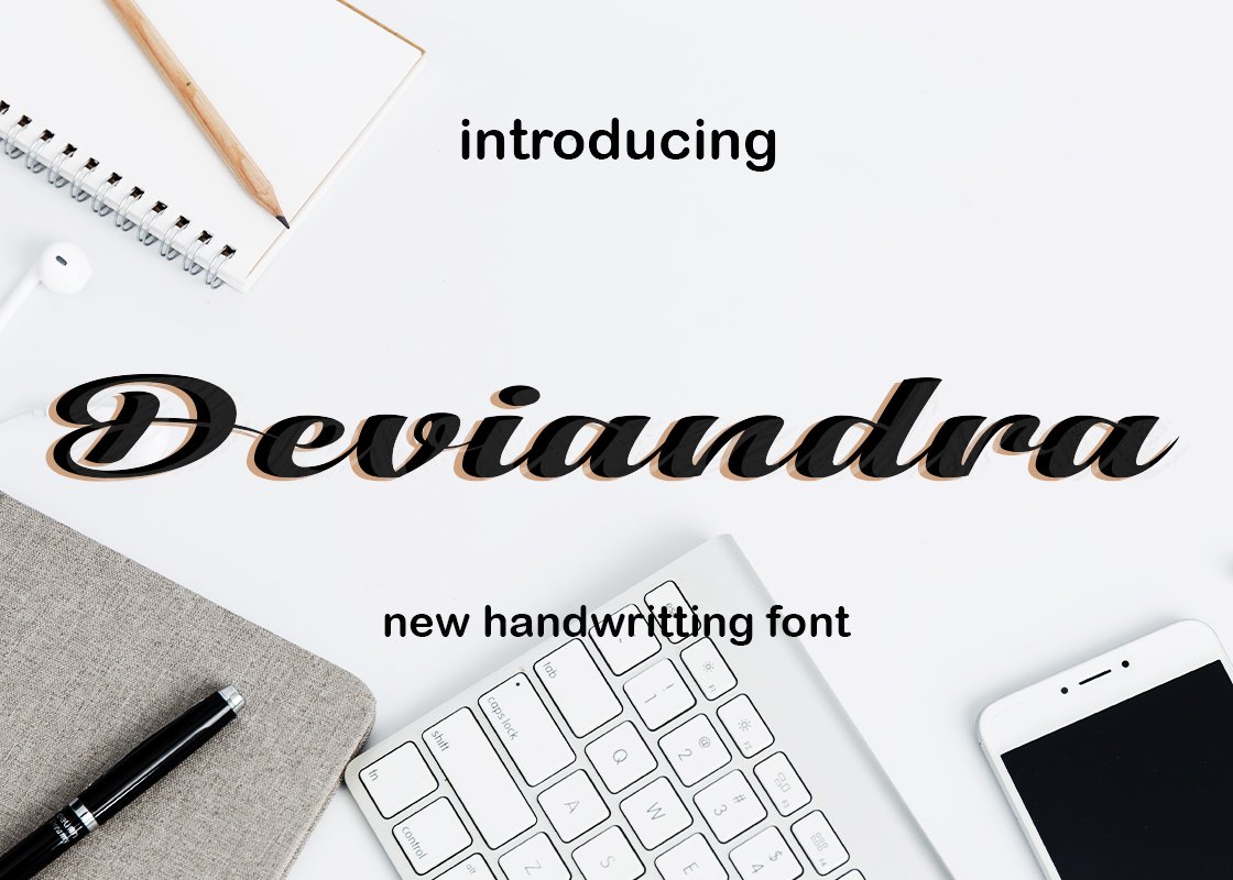 Deviandra Font Script cover image.