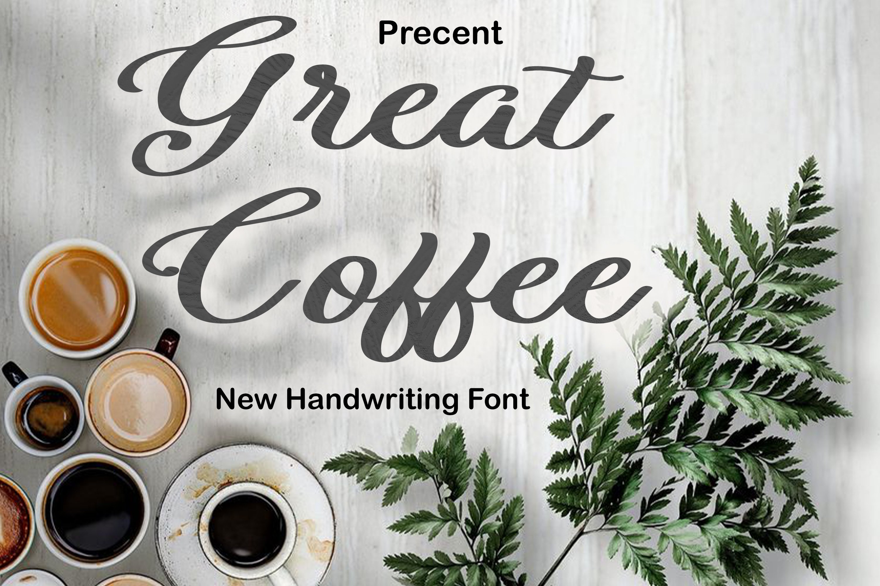 Great Coffee Script Font cover image.