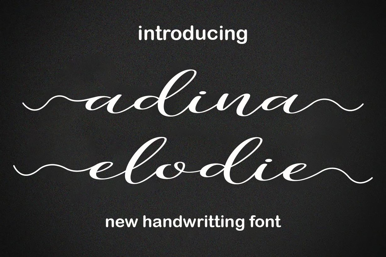 Adina Elodie Font Script cover image.