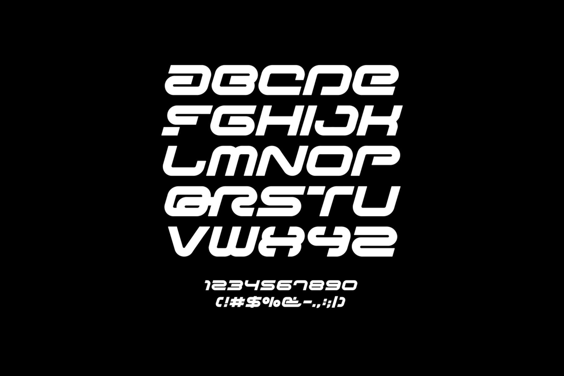 Sessya - Futuristic Sci-Fi Typeface preview image.
