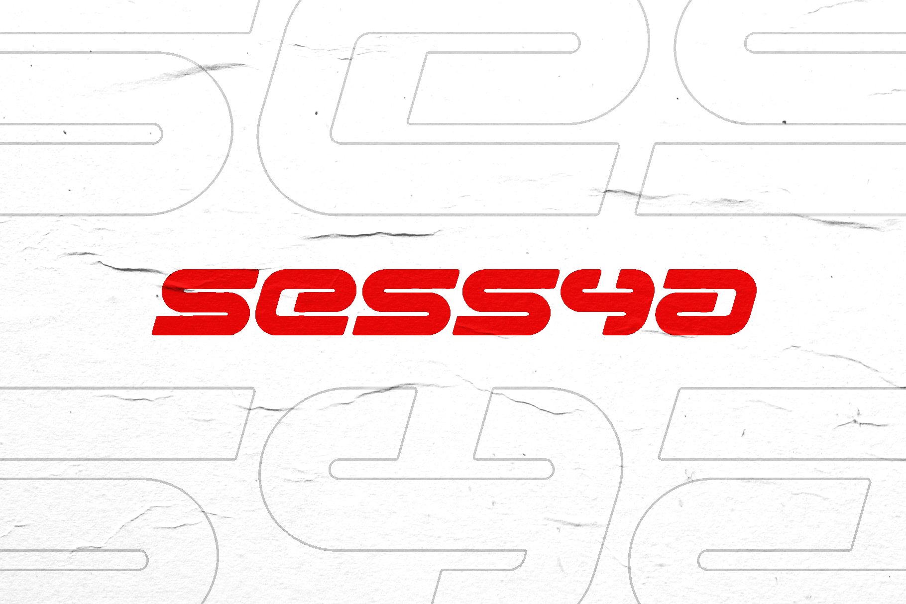 Sessya - Futuristic Sci-Fi Typeface cover image.