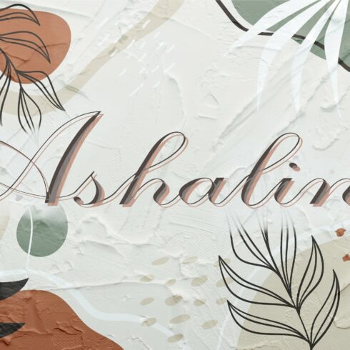 Ashalina Script Font cover image.