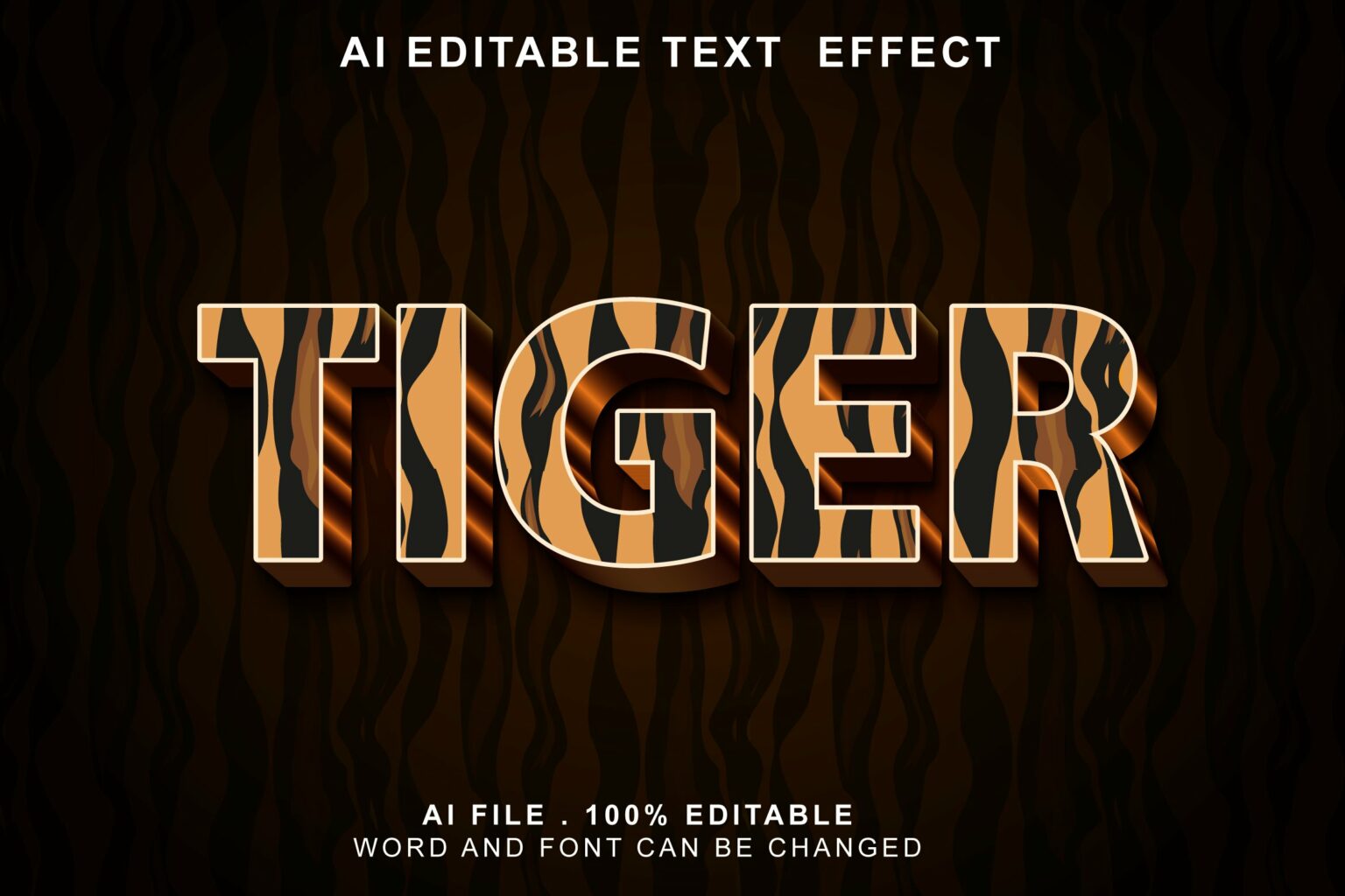 Tiger 3D Text Effect – MasterBundles