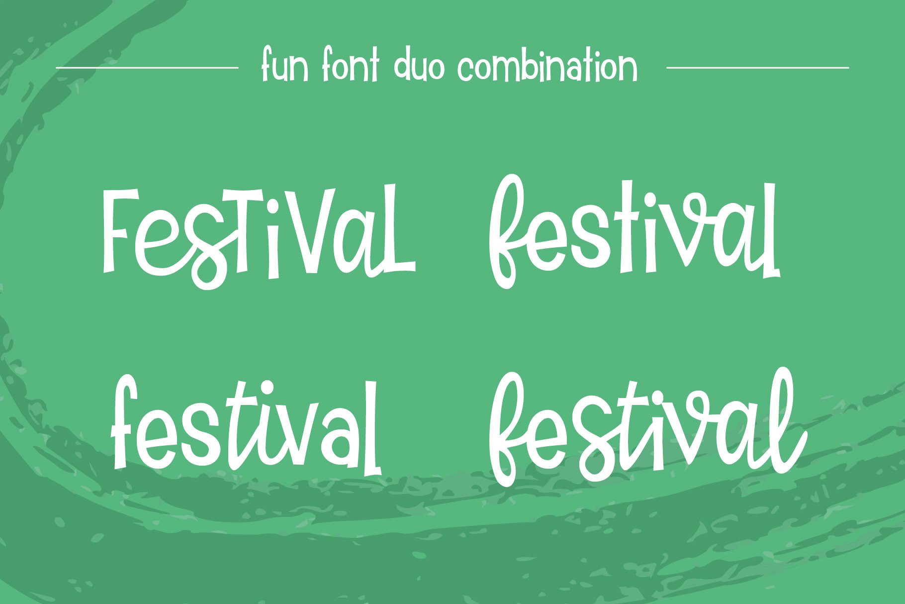 Tiki Tiki Festival Font Duo preview image.