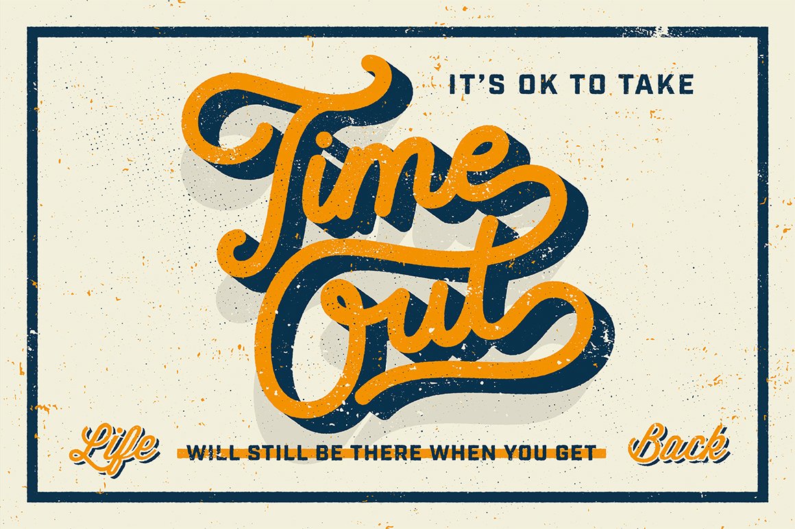 time out lettering pitstop 612