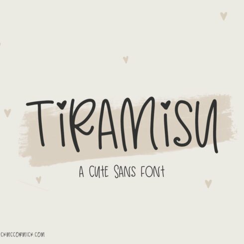 Tiramisu Font cover image.