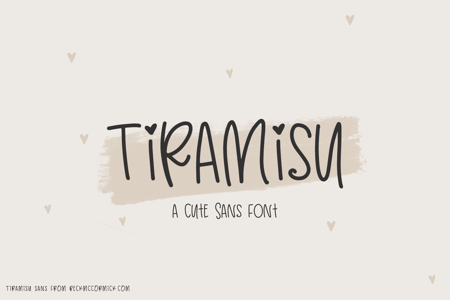 Tiramisu Font cover image.