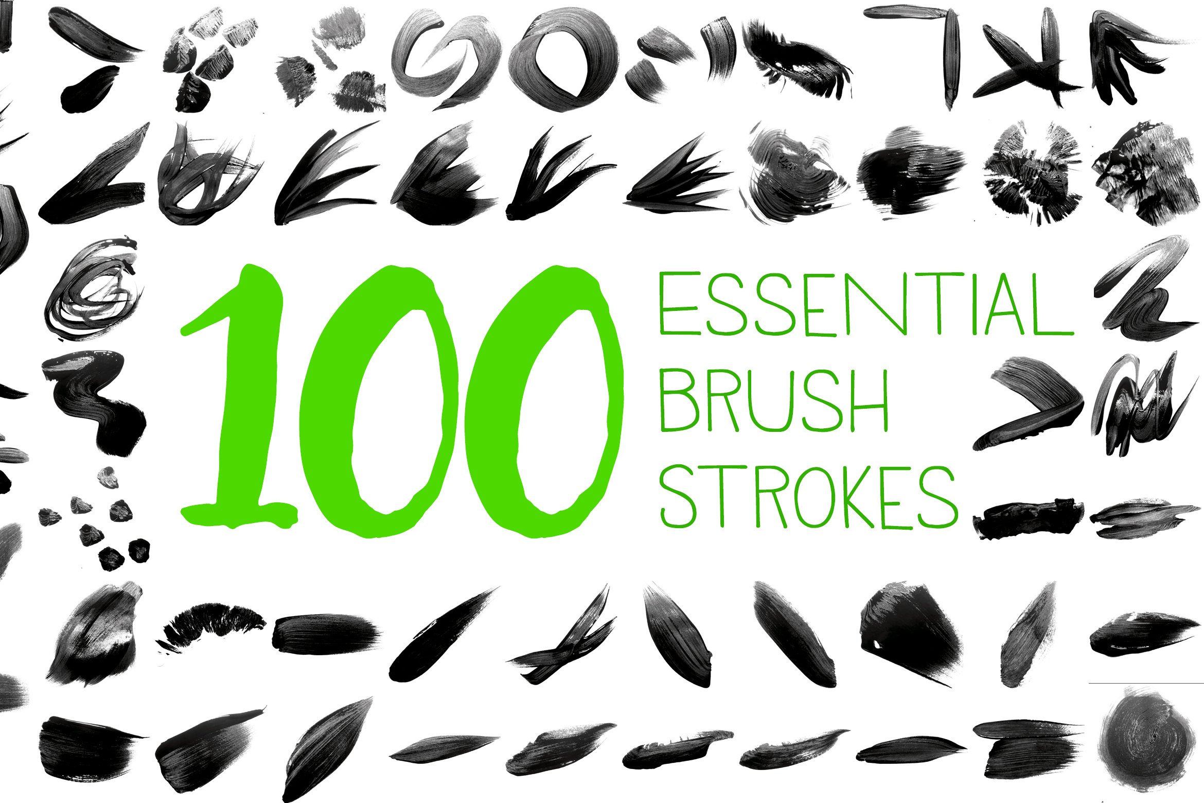 100 Essential Brush Strokescover image.