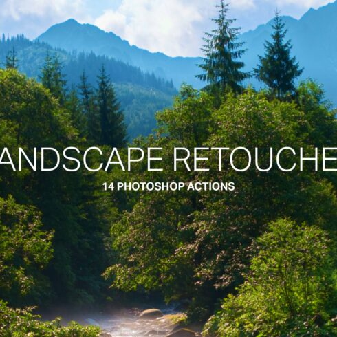 14 Landscape Retouching Actionscover image.