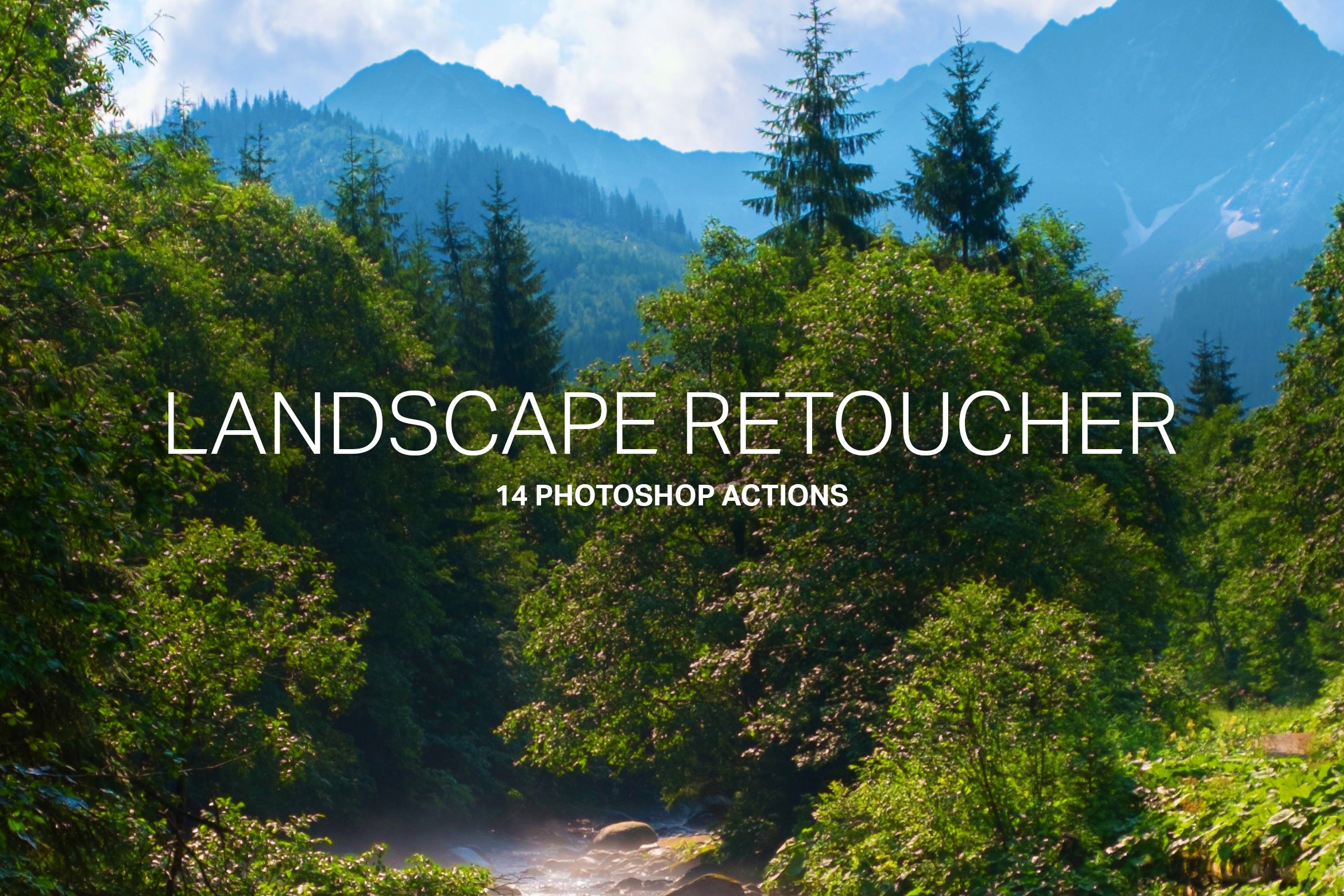 14 Landscape Retouching Actionscover image.