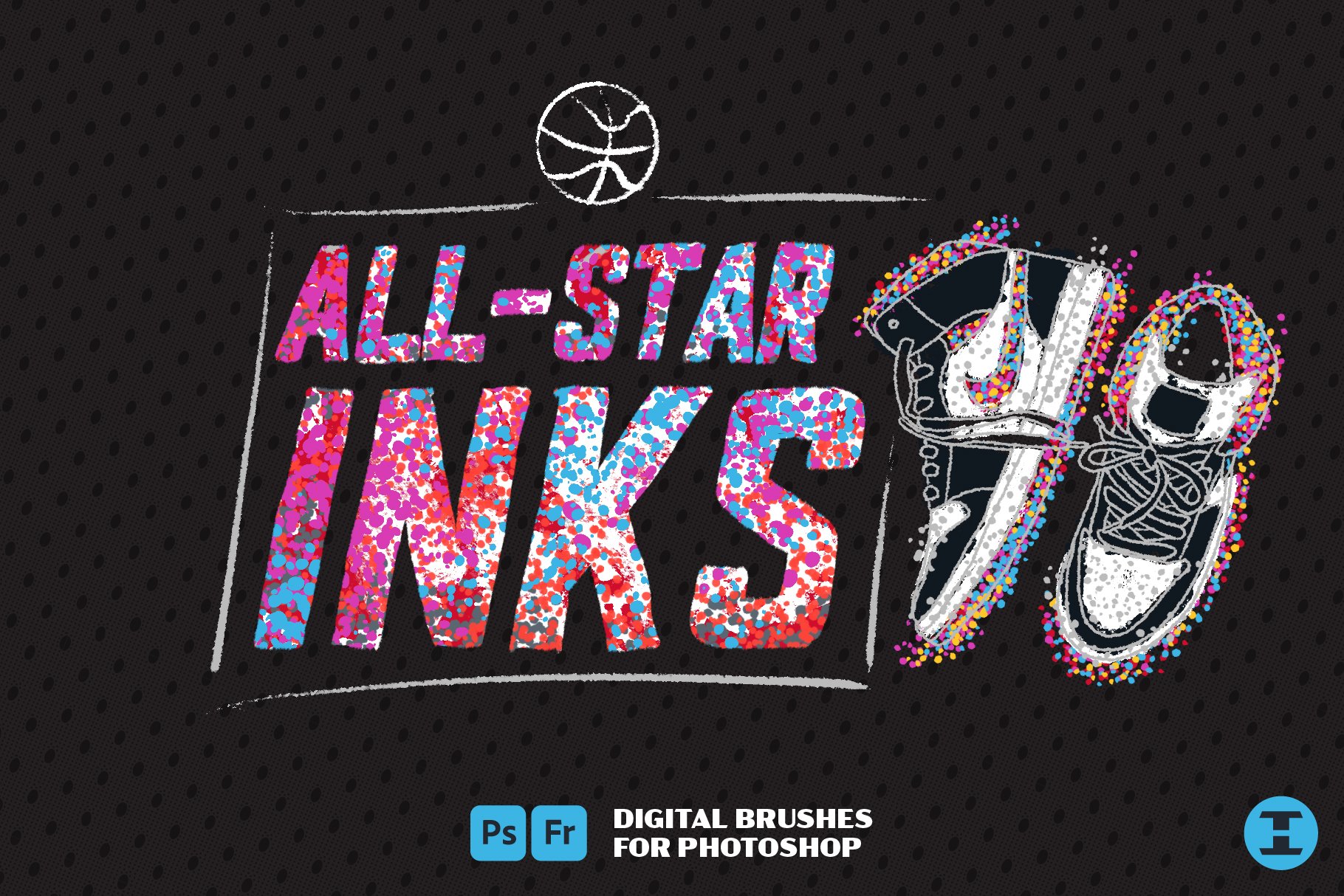 All-Star Inks Photoshop Brushescover image.
