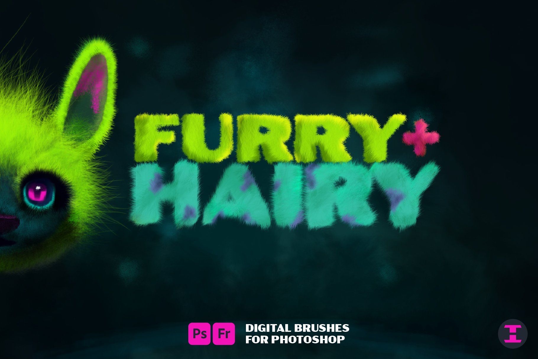 Furry + Hairy Photoshop Brushescover image.