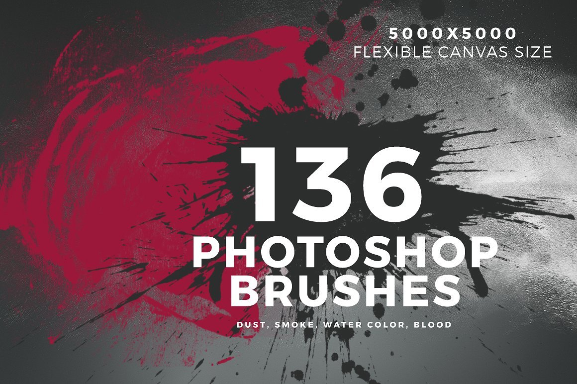 136 Photoshop Brushescover image.